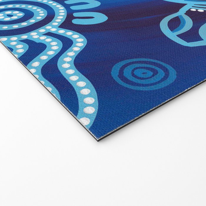 Authentic Aboriginal Artwork - 2 Turtles  Welcome Mat Gallery Image 2