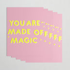 YOU ARE MADE OF MAGIC - typography Wrapping Paper Gallery Image 3