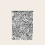 canadian animals black white Wall Hanging Gallery Image 1
