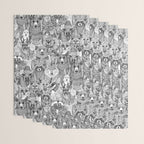 canadian animals black white Wrapping Paper Gallery Image 3