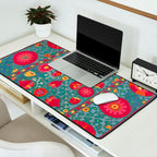 Bokhara Suzani Uzbekistan Embroidery Print With Green Desk Mat Gallery Image 2