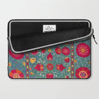 Bokhara Suzani Uzbekistan Embroidery Print With Green Laptop Sleeve Gallery Image 2