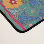 Bokhara Suzani Uzbekistan Embroidery Print With Green Desk Mat Gallery Image 4