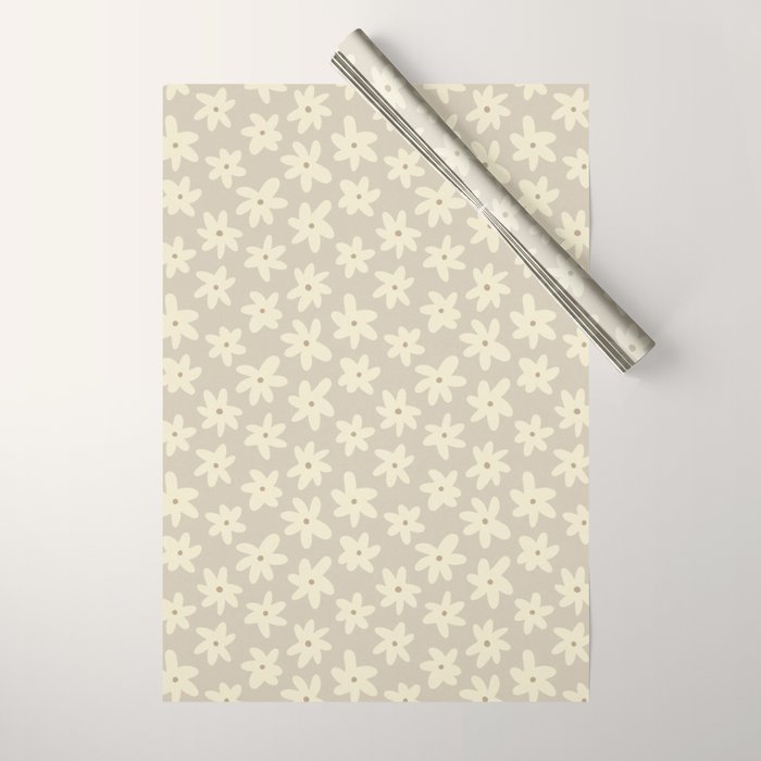 Pastel Daisies Wrapping Paper Gallery Image 1