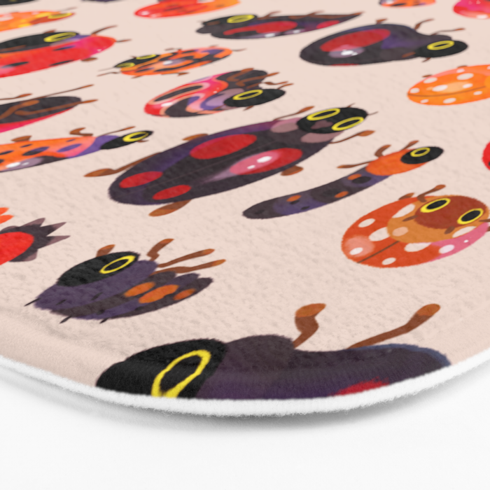 Lady beetles Bath Mat Gallery Image 3