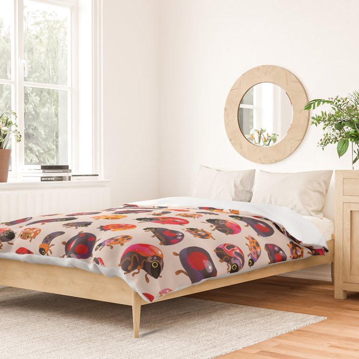 Lady beetles Duvet Cover Gallery Image 2