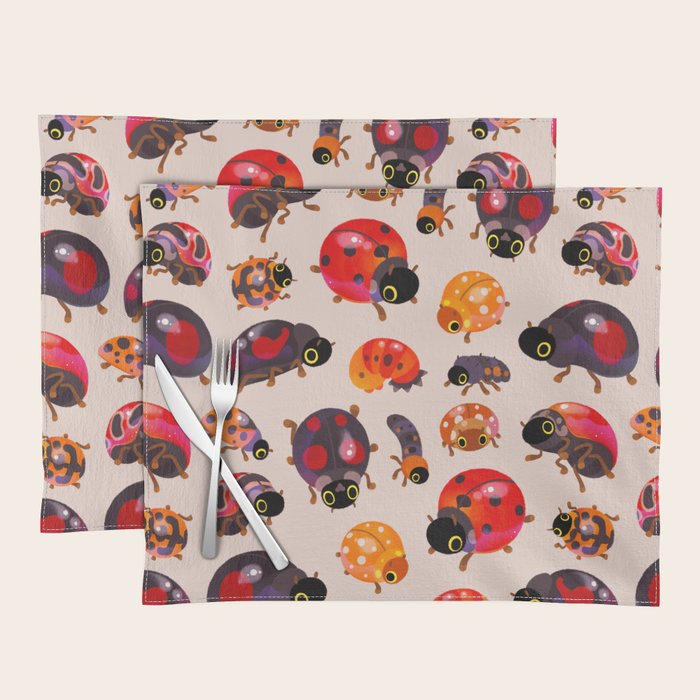 Lady beetles Placemat Gallery Image 1