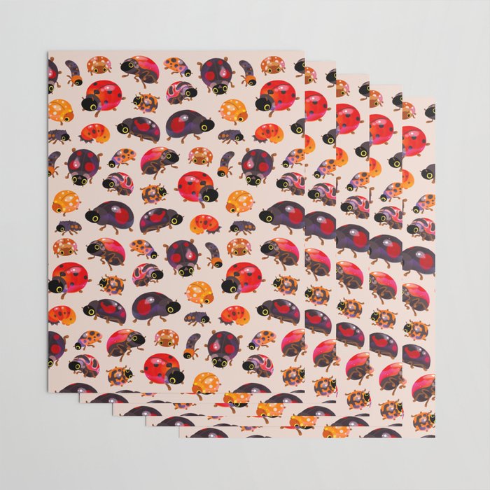Lady beetles Wrapping Paper Gallery Image 3