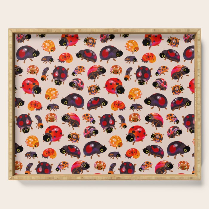 Lady beetles Serving Tray Gallery Image 1
