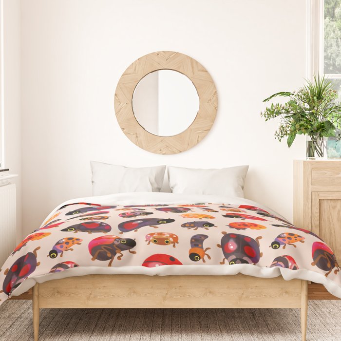 Lady beetles Duvet Cover Gallery Image 3