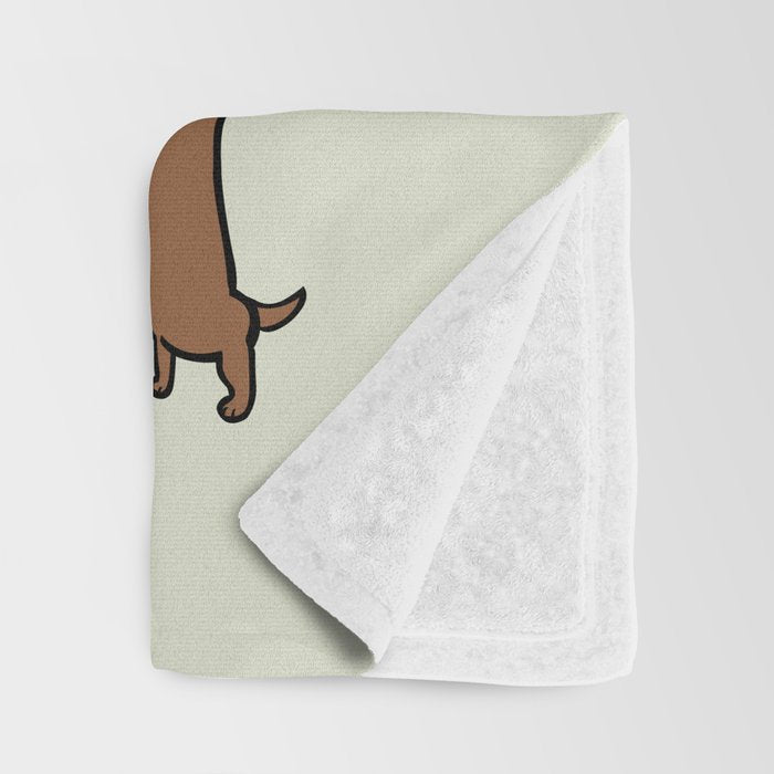 Olympic Lifting Dachshund Throw Blanket Gallery Image 3