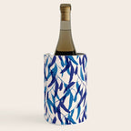 Gum leaves pattern in blue Wine Chiller Gallery Image 1