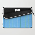 Textured Picnic Pattern in Sky Blue Laptop Sleeve Gallery Image 2