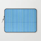 Textured Picnic Pattern in Sky Blue Laptop Sleeve Gallery Image 1