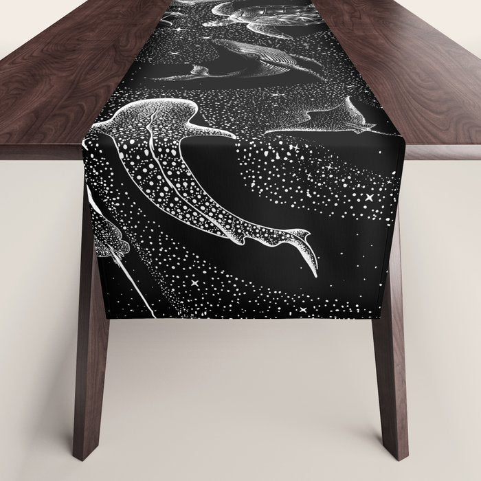 Cosmic Ocean (Black Version) Table Runner Gallery Image 1