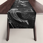 Cosmic Ocean (Black Version) Table Runner Gallery Image 1