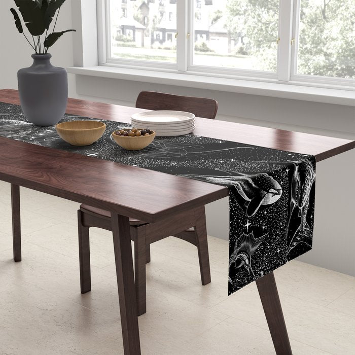 Cosmic Ocean (Black Version) Table Runner Gallery Image 2
