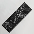Cosmic Ocean (Black Version) Yoga Mat Gallery Image 1