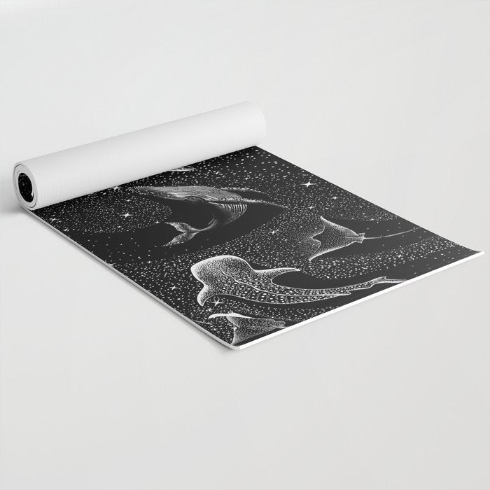Cosmic Ocean (Black Version) Yoga Mat Gallery Image 2