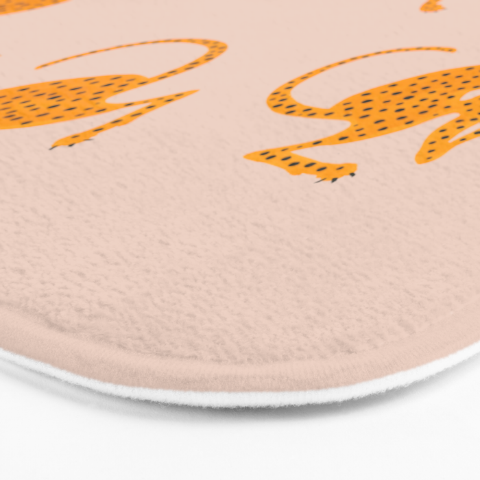Leopard Race - pink Bath Mat Gallery Image 3
