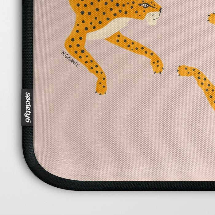 Leopard Race - pink Laptop Sleeve Gallery Image 3