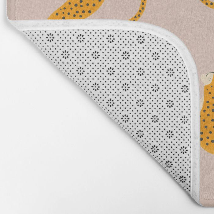 Leopard Race - pink Bath Mat Gallery Image 2