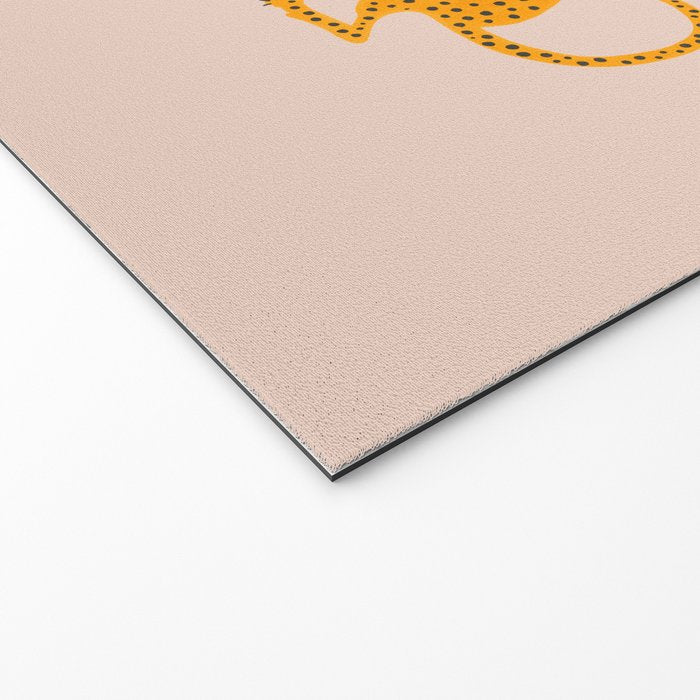 Leopard Race - pink Welcome Mat Gallery Image 2