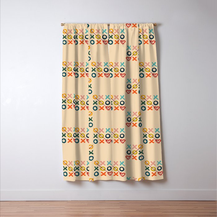 xoxo Love Window Curtain Gallery Image 3