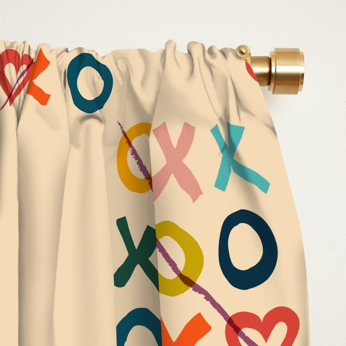 xoxo Love Window Curtain Gallery Image 2