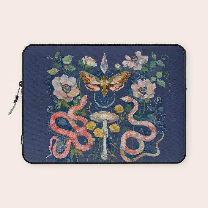 Snake Moth Mushroom  Laptop Sleeve Gallery Image 1