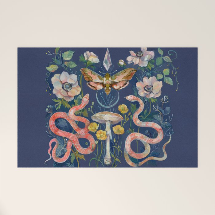 Snake Moth Mushroom  Welcome Mat Gallery Image 1