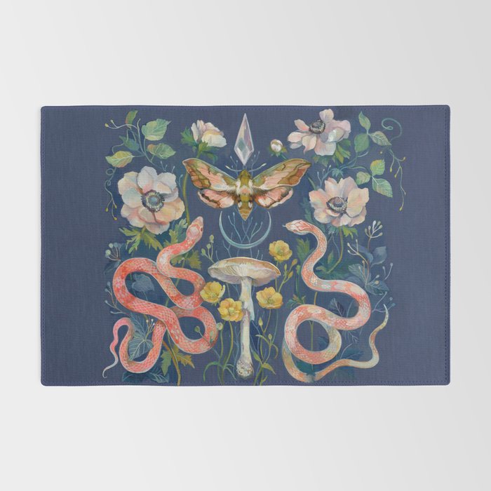 Snake Moth Mushroom  Rug Gallery Image 2