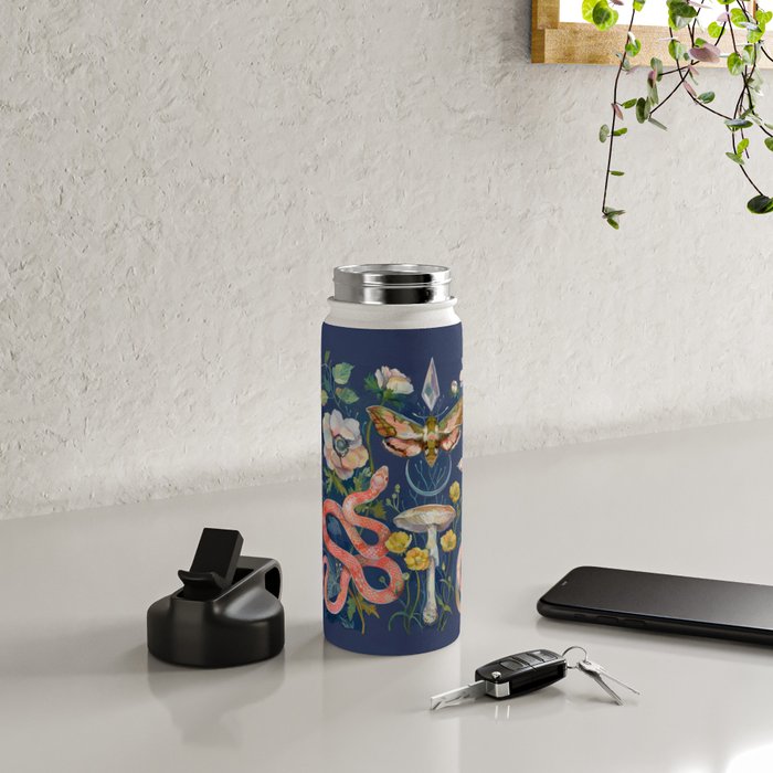 Snake Moth Mushroom  Water Bottle Gallery Image 4