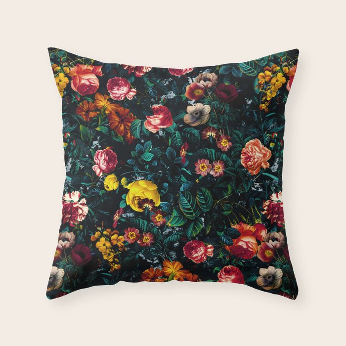Night Garden XXX Throw Pillow Gallery Image 6