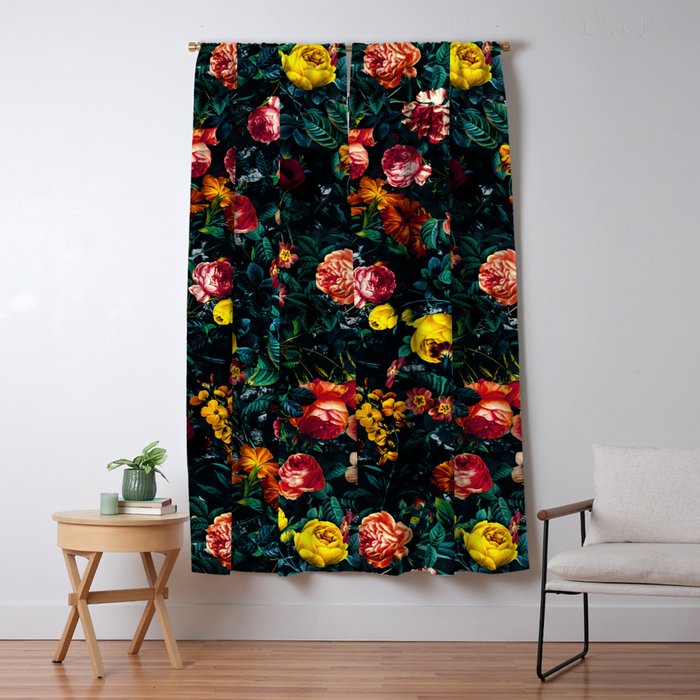 Night Garden XXX Window Curtain Gallery Image 1