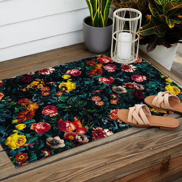 Night Garden XXX Outdoor Rug Gallery Image 2