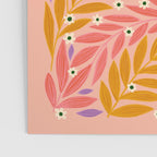 Flower and Leaves - Colorful Print Poster Gallery Image 3