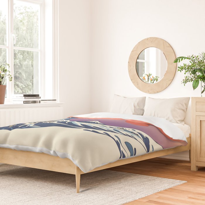 The Great Wave of Pug Duvet Cover Gallery Image 2