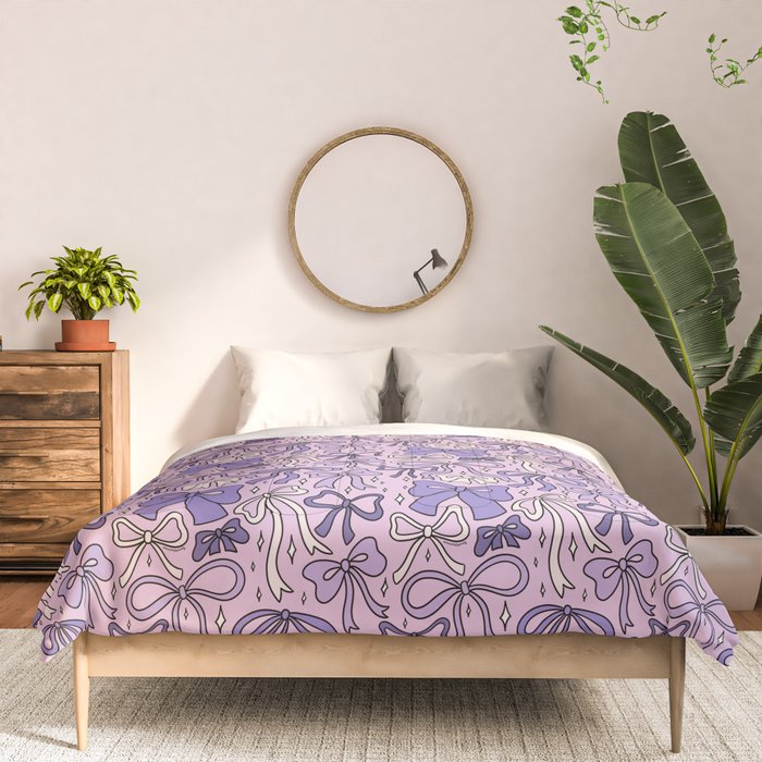 Purple Bow Print Comforter Gallery Image 3