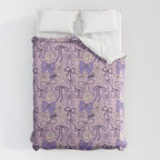 Purple Bow Print Duvet Cover Gallery Image 6