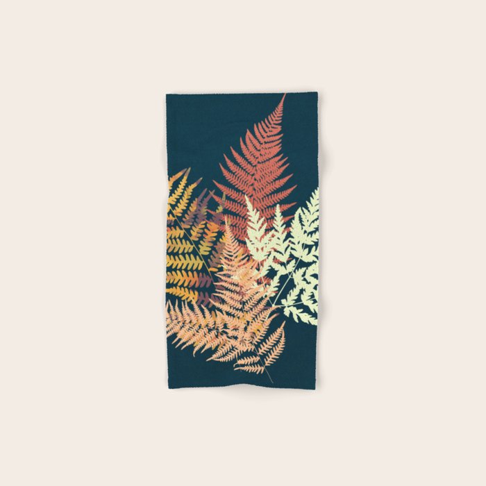 Autumn Fern Bath Towel Gallery Image 1