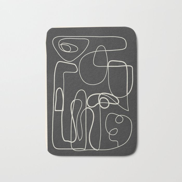 Lines in Space Bath Mat Gallery Image 1