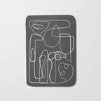 Lines in Space Bath Mat Gallery Image 1