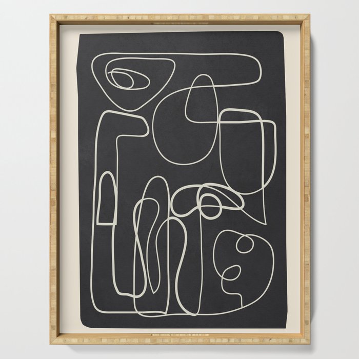 Lines in Space Serving Tray Gallery Image 1