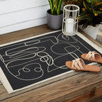 Lines in Space Outdoor Rug Gallery Image 2