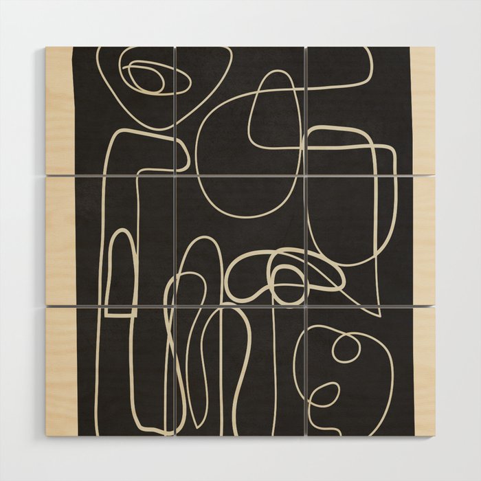 Lines in Space Wood Wall Art Gallery Image 1