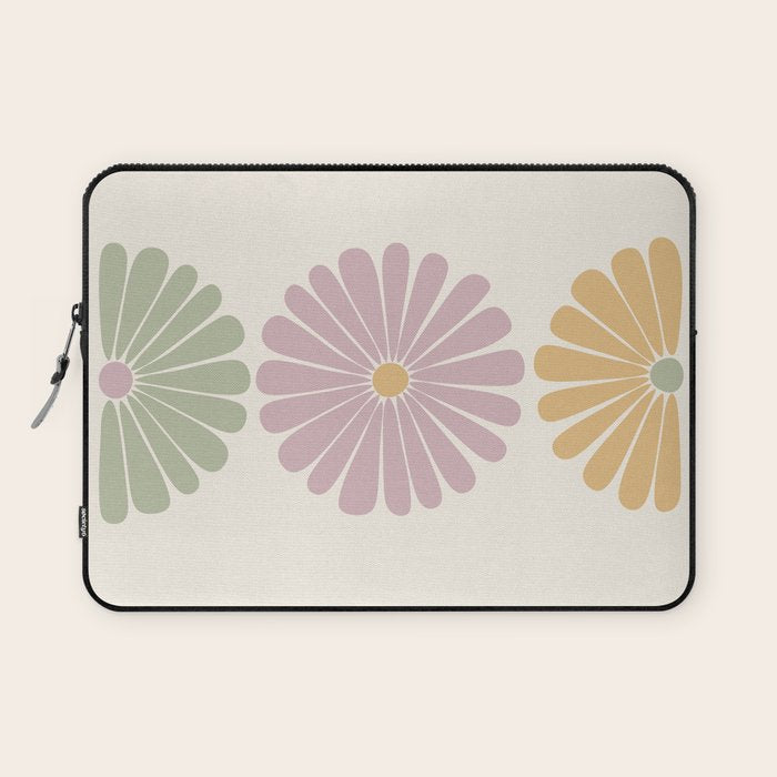 Retro Summer Daisies III Laptop Sleeve Gallery Image 1