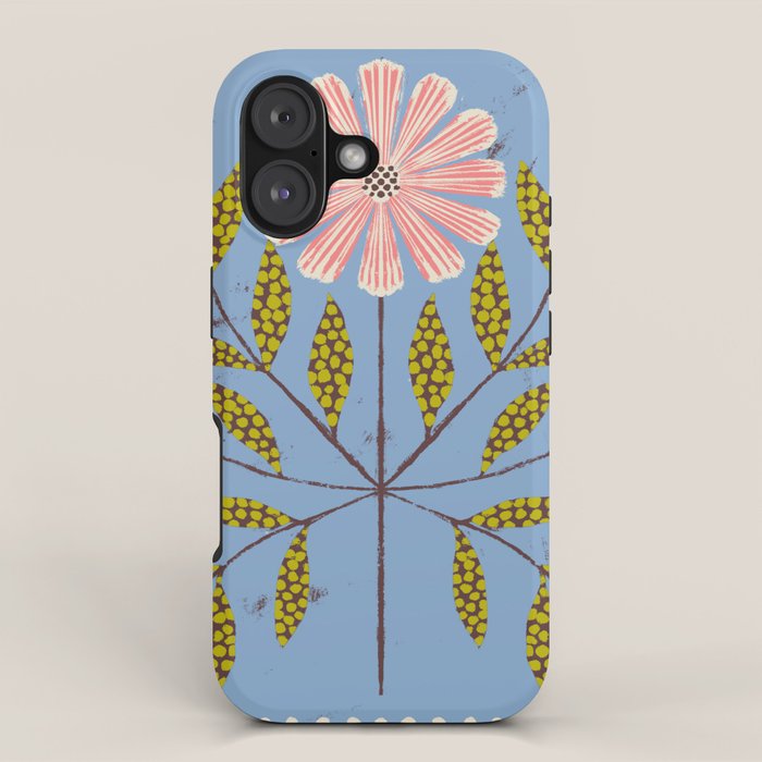 Blue Daisy Tile iPhone Case Gallery Image 1
