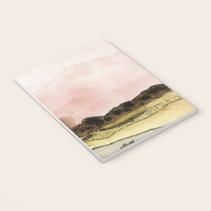 West Texas Sky After Sunset watercolor landscape painting Notebook Gallery Image 3