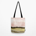 West Texas Sky After Sunset watercolor landscape painting Tote Bag Gallery Image 2